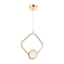 Eray Aydınlatma 1806-1 Gold Kristalli Led Avize Sarı