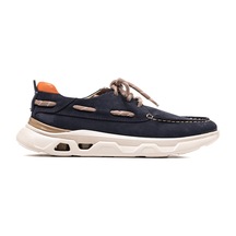 Lacivert Sneaker Erkek Og-2410 John May 018-137 T-etiket91 Laci Nubuk-turuncu Dana Süet Tersi