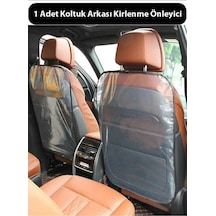 Silinebilir Oto Araba Koltuk Arkası Koruyucu Şeffaf Kılıf Oto Kılıf Araç Koltuk Arkası Koruma 1 Adet
