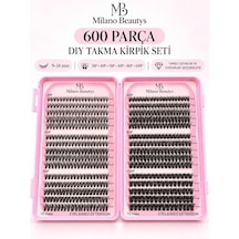 Milano Beautys Takma Kirpik Seti Kitap Model 600 Parça 30p 40p 50p 60p 80p 100p Komple Set