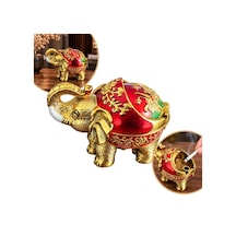 Sunup Sn-38891 Kırmızı Gold Fil Figürlü Dekoratif Küllük