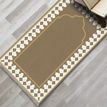 Evaşk Namazlık Dokuma Halı Kaymaz Muslumana Seccade80 x 130 Kahverengi EVASK802G80