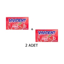Vivident 45 Dakika Çilek Aromalı Şekersiz Tatlandırıcılı Şerit Sakız 2 x 26 G