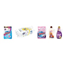 Bingo Renkliler Toz 8 Kg + Yüzey Tem.havlusu 96'lı + Tüm Renkler Toz Det. 8 Kg + Ahşap Tem. 1 L + Soft Yumuşatıcı 1440 Ml 5'li Set Diğer