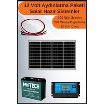 N&D Lighting Aydınlatma Trenta Mono Solar Paket 12 Volt-400wp