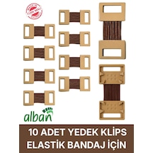 10 Adettüm Elastik Bandajlarla Uyumlu Yerli Üretim Esnek Ve Sağlam Bandaj Kopçası