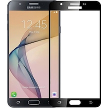 Bufalo Samsung Uyumlu Galaxy J7 Prime Ekran Koruyucu 5D Temperli Cam Siy