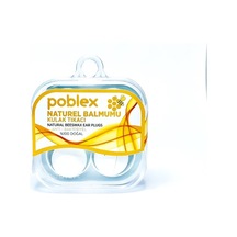 Poblex Naturel Balmumu Kulak Tıkacı - Kulak Koruyucu Tıpası 4'lü