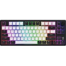 Skyfall Mag Ultima Wireless White-black %80 Aurum Ice Sw 8khz He Rgb Kablosuz Klavye Htk3880