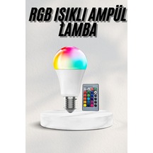 Akıllı Rgb Led Ampul Led Uzaktan Kumandalı Renk Değiştiren Ampul Mavi 07679806