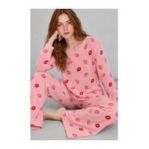Fit Women Kadın Comfort Esnek Pembe Pijama Takımı 4688