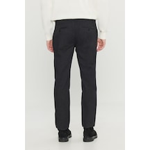 Premıum Altınyıldız Erkek Sıyah Pamuklu Slim Fit Dar Kesim Yan Cepli Armürlü Esnek Casual Pantolon Siyah