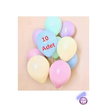 10 Adet 12 İnç Pastel Makaron Balon Karışık Renkli Lateks Balon Parti & Doğum Günü Süsleme Karısık