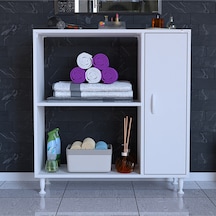 Armin 90 X 95,5 X 32,5 Cm Kapaklı Çok Amaçlı Banyo & Mutfak Dolabı Beyaz