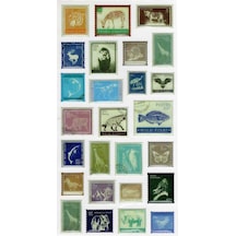 Vintage Sticker Pul Retro Style Kabartmalı Stiker Çıkartma Etiket 9x17 Cm - Afrika Pul Mektup Çok Renkli