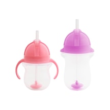 Munchkin Tıklama Kilitli Uçlu Alıştırma Bardağı 6ay+ 207 Ml Pemb Mor - Pembe
