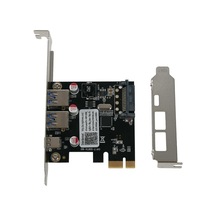 Usb 3.1 Tip C Pcie Genişletme Kartı Pci-e 1 Tip C Ve 2 Tip A 3.0 Usb Adaptörü Pci Express Denetleyici Kaiyi