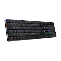 Granıte Pro Siyah/gri Low Profile Red Swıtch Q Rainbow Mekanik Gaming Oyuncu Klavye