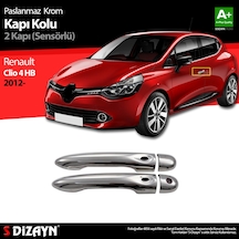 S-Dizayn Renault Clio 4 Hb Krom Kapı Kolu 2 Kapı Sensörlü 2012 Üz