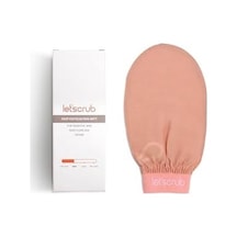 Bej Lastikli Banyo Duş Kesesi Peeling Eldiveni%100 Floş Ipek Hassas Ciltler Için 6998