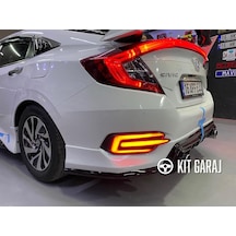 Kit Garaj Honda Civic Fc5 Mugen Arka Ek Plastik 2016-2021 Boyasız