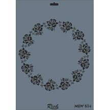 Mey İthalat Rich New Seri N-574 Stencil 35x25 Cm