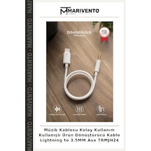 Müzik Kablosu Kolay Kullanım Kullanışlı Ürün Dönüştürücü Kablo Lightning To 3.5mm Aux Trmjh24