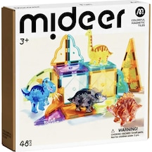 Mideer Renkli Magnetic Tiles - Jurassic Macerası