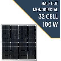 Lexron 100w Half Cut Monokristal Güneş Paneli