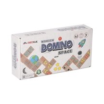 5651 Ahşap Domino Space -redka Çok Renkli
