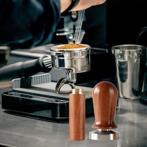 Artfulabode Kahverengi Suntek Kahve Sabotajı Bar 51-mm Espresso Karıştırıcı Kahverengi