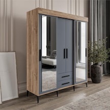 Afillibebek Izmir Sürgülü Aynalı Ve Kapaklı Gardrop Dolap Afillibebek Izmir Sürgülü Aynalı Ve Kapaklı Gardrop Dolap