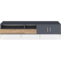 Arges Tv Ünitesi 3 Raflı 2 Çekmeceli 2 Kapaklı 220x30x51 Antrasit-antrasit/çam Antrasıt/atlas Çam - Antrasıt