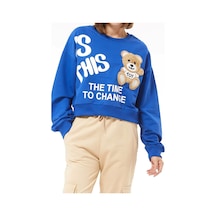 Ayıcık Figürlü Kısa Sweat 001