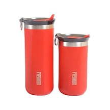 Çelik İçli Termos 500 Ml Kırmızı Skm010 Çok Renkli