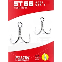 Fujin St66 1 Nickel Üçlü Maket Balık İğnesi