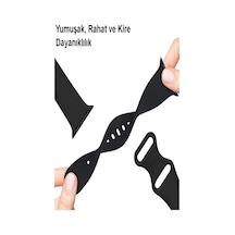 Apple Uyumlu  Watch  2/3/4/5/6/7/8/Se/ Ultra 42/44/45/49 MM Yumuşak Silikon Large Kordon - Beyaz