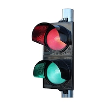 300 Mm Power Ledli Kırmızı Yeşil İkili Sinyal Verici, Trafik Lambası-3022