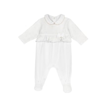 Chicco Kız Bebek Paça İçinden Açılan Tulum 09101475000000 000033 Beyaz