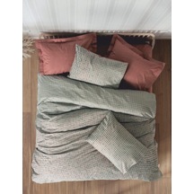 Tek Kişilik Petite Nev Takımı Mote Kiremit Çok Renkli