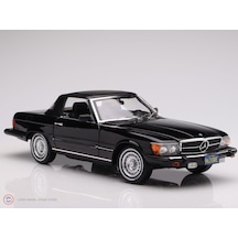 1:18 Norev 1979 Mercedes 450sl R107 Us-version American Gigolo Black Diecast Metal Minyatür Model Araba 25cm