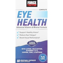 Force Factor Eye Health Lutein Zeaxanthin Saffron Copper 60 Vegetable Caps