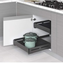 Starax 40 Cm Frenli Unique Box Bağımsız Çift Açılım Gizli Raylı Çekmece