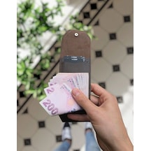 Visso 571 Hakiki Deri Efsane Trend Model Çok Para Konan Cüzdan Unisex Kartlık Çıtçıtlı En Çok Tercih Edilen Model Kahverengi
