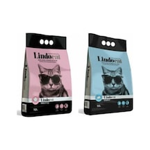 Lindo Cat Sabunlu + Pudralı İnce Taneli Kedi Kumu 10 L