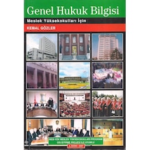 Genel Hukuk Bilgisi Meslek Yüksek Okulları için
