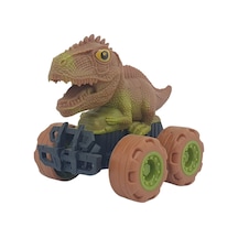 Sürtmeli Dinazor Arabalar 12 Cm - H-20 - Stegosaurus -kahverengi Çok Renkli