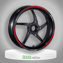 Reflektör Kırmızı Iv Yamaha Xmax Uyumlu 1 Set Jant Şeridi Çok Renkli