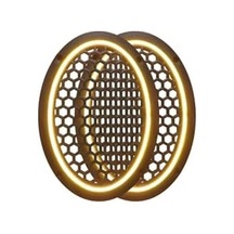 Neon Işıklı 6x9 İnç Kaliteli Plastik Hoparlör Ve Midrange Kapağı - 2 Adet - Sarı