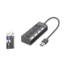 İetop U3202 Usb 3.2+2.0 Anahtarlı Hub 4 Port 5gbps Siyah